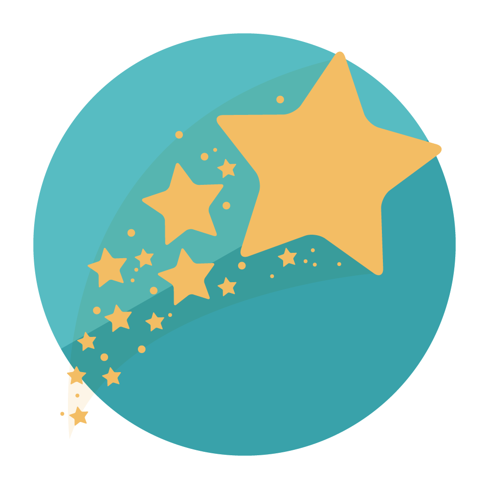Illustration of shooting stars. Illustration of shooting stars.